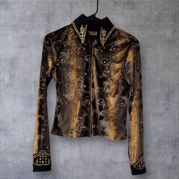 Rhinestone Cowgirl Tops - Rhinestone Cowgirl Show Top Jacket Western Wear Horse Riding Embellished